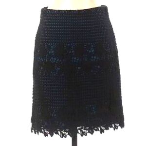 Ann Taylor LOFT lace vintage tiered skirt